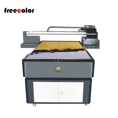 China Garment Shops Freecolor FC-UV1015 Model 100cm*150cm UV Flatbed Printer With Varnish Printing for sale