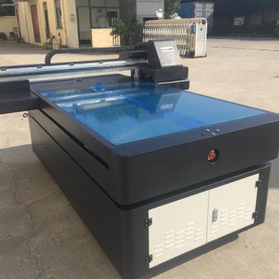 China 100x150cm print shops print 1015 size UV ​​With Varnish flatbed printer with 3 pieces of TX800 heads for sale