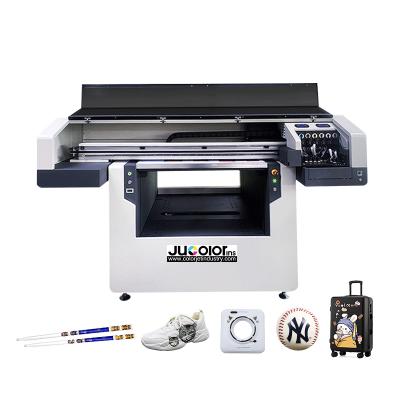 China Garment Shops New Jucolor Smartphone Case Rotary Wristband Tube UV Flatbed Printer With Ricoh Print Head for sale