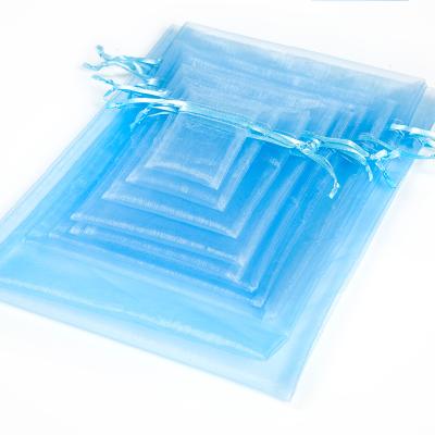 China Custom Organza Mesh Drawstring Package Bag Bulk Gift Small Promotional Gift Bags 7x9cm Wholesale for sale