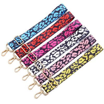 China Daily Life Cheetah Design Handbag Accessories Parts Gold Buckle Replacement Wide Shoulder Belts Body Bag Cross Straps for sale