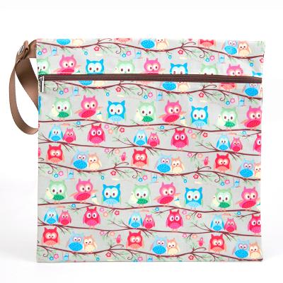 China Simple Custom Logo Printed Design Diaper Bag Diaper Bag Mom Diaper Bag Waterproof Wet Dry Bag for sale