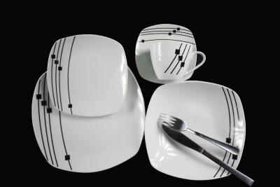 China china cheap price 20pcs decal porcelain dinnerware sets from GUANGXI manufacturer &factory for sale