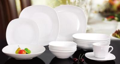 China square shape porcelain/new bone dinner plate/12/20/30pieces dinnerware sets for sale