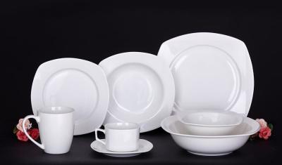 China square shape new bone china dinner plate/soup plate/bowl/mug/cup saucer/ Dinner Set,Ceramic Dinner Set,Tabletop Wares, for sale