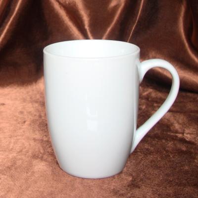 China superwhite fine quality coupe shape  porcelain mug /milk mug 360ml for sale