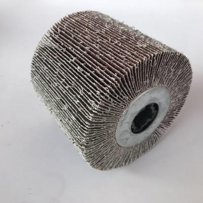 China Wire Drawing And Abrasive Emery Cloth Fin Grinding Sanding Paper Wheel For Stainless Steel Brush for sale