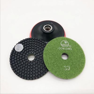 China Hot Selling 100mm Diamond Granite Electroplated Marble Polishing Pads for sale