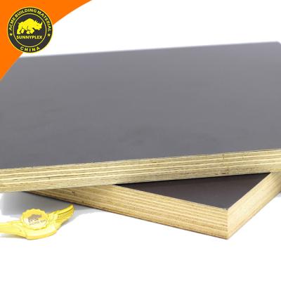 China Modern 1250x2500 18/20/21 mm Black Film Faced Poplar Plywood For Construction Formwork In Europe for sale