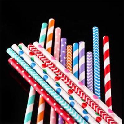 China Minimalist Chariamas Party Drinking Straws Eco-friendly Biodegradable Paper Straws Multi Color Disposable Food Grade for sale