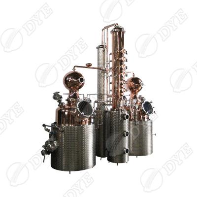 China Hotels TINTE still copper 500L distillation equipment for high end ciroc vodka customization style for sale