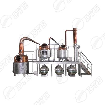 China Hotels DYE Customizable Size Copper Tank Boiler, Alcohol Distiller System, Distillation Tank for sale