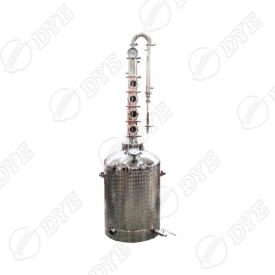 China Mineral Spirits DYE 50L/100L/150L Home Stainless Steel Pot Alcohol Distiller Moonshine Copper Bubble Dishes for sale