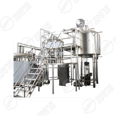 China Hotels TINTE Fermenter Beer Brewing Equipment Line for Alcohol Grain Corn Beer Machine Tank Jacketed Cooling Cone Mixing Stainless Steel for sale