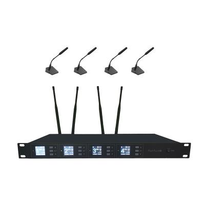 China 668mhz - 698mhz Wireless Microphone System Conference Equipment For Video Conference FT-A8E4R1T4 for sale