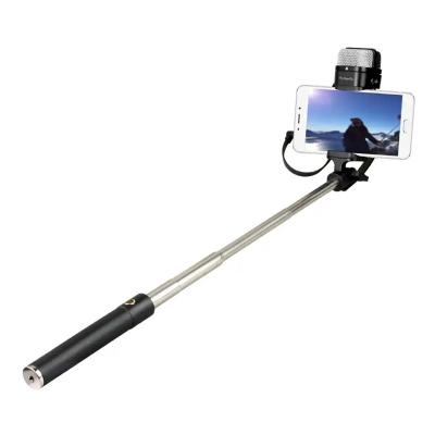 China Mini Fold Selfie Vlog Foldable Phone with Microphone Selfie Stick Tripod for sale