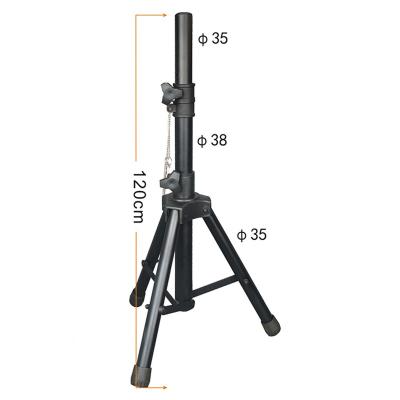 China Portable Steel Speakers Stand Outdoor Stage Steel Tripod Speaker Stand for sale