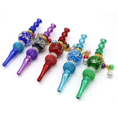 China Amazon Hookah Accessories Modern Hot Selling Fluorescent Hookah Shisha Tips Creative Metal Shisha Moutnpiece for sale