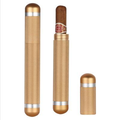 China Hot Selling Minimalist XJG-522010755043 Single Cigar Tube Portable Cigar Tube Moisturizer Portable Cigar Tube for sale