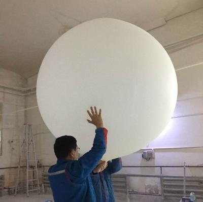 China Gift Toy Wholesale 120inch factory direct latex rise in the meteorological white weather balloon for sale