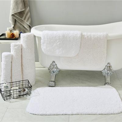 China High-quantity Washable Cotton Bat Mat Hotel Bath Mat Luxury Carpet For 5-Star Hotel for sale