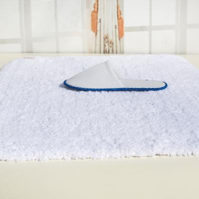 China High-quantity Cotton Non-slip White Luxury Hotel Carpet Floor Mat For Five-Star Hotel for sale