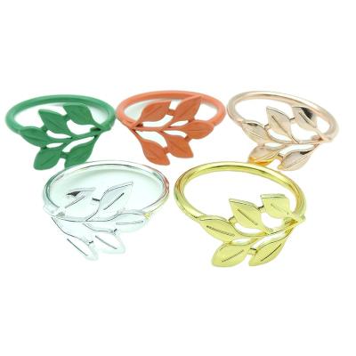 China Metal Viable Silver Gold Round Drop Shipping Towel Decorative Ring Webbing Cheap Napkin Loop Spool for sale