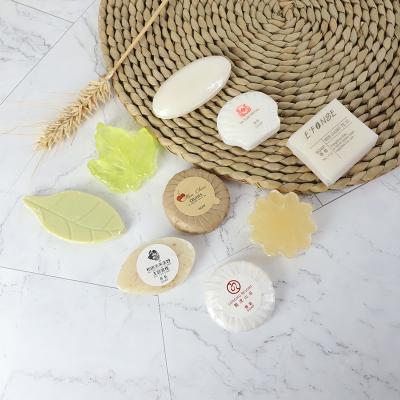 China five star luxury cheap wholesale natural organic Bathsoap 3-5 star hotel toiletries-soap small size in SHELL-shape SPA bathroom set for sale