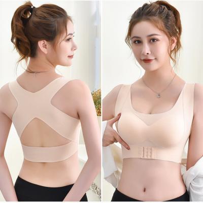 China 4089 Women's QUICK DRY postural correction front closure push up bra posture corrector seamless adjustable bra for sale