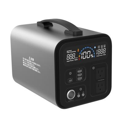 China Portable AC USB Home DC Battery Power Pack 1000W 1000Wh 110V 220V Lifepo4 Outdoor Camper C Type Jump for sale