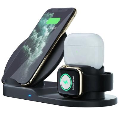 China 2022 New Arrival of Smart Watch 3 in 1 Wireless Charger Portable ABS Mobile Phone Charger Wireless Charger for sale