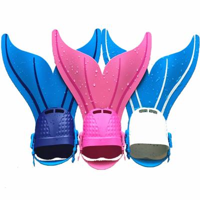 China PP TPR Kids Swimming Fins Forming Fin Mermaid Swim Fin Swimming Foot Fin Diving Feet Tails for Kids Water Sports Training for sale