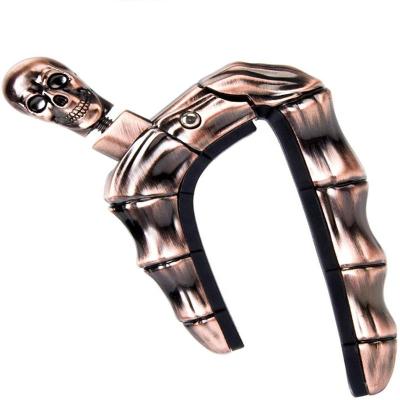 China Guitar Capo Guitar Capo For Acoustic Guitar Electro Galvanized Alloy Magic Cool Tone Capo Skull Ghost Finger Design For Acoustic Electric Guitars Bass Ukulele for sale