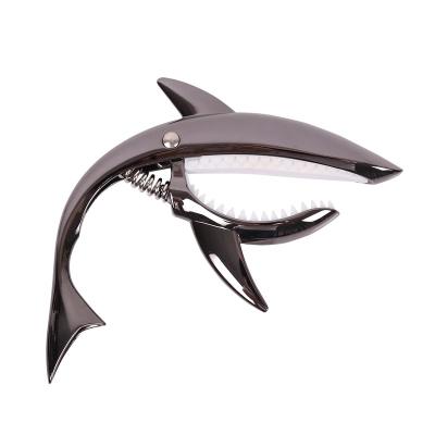 China Acoustic Shark Capo Guitar Accessories Quick Change Flange Electric Guitar Shark Capo Musical Instrument Acoustic Shark Capo Shark Tuner for sale