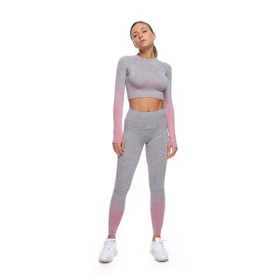 China Breathable Fitness Clothing Woman Wear Set Active Workout Sets for sale