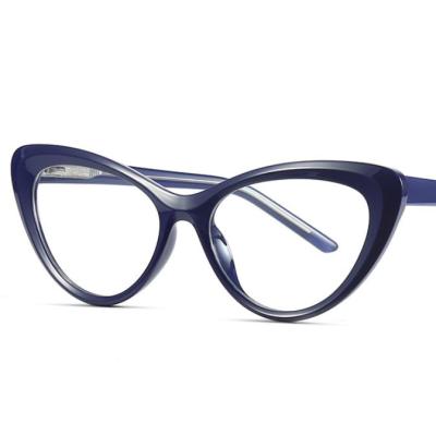 China For Newest Reading Glasses Qmoon TR90 Sight Fashion Glasses Eyewear Cat Eye Blue Light Blocking Glasses for sale