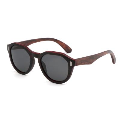 China CE 2020 Handmade New Arrival New Arrival Bamboo Wood Sunglasses China Style QMOON Ebony Wooden Sunglasses Custom Logo 2020 for sale