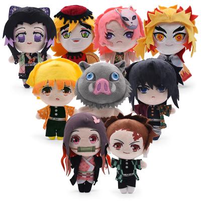 China Gift/Demon Slayer Gameverse Kimetsu Decoration/Collection No Yaiba Hashibira Rengoku Kyoujurou Inosuke Cartoon Character Anime Plush Toy Doll 20cm for sale