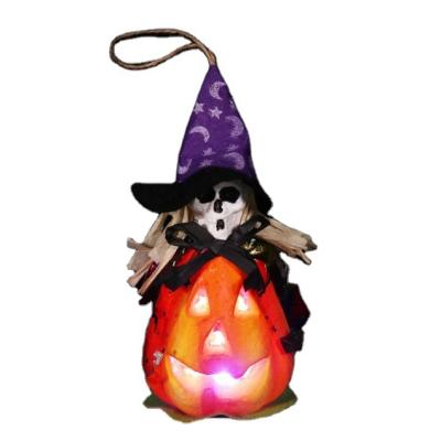 China Other Newest 2022 Foam Scarecrow Halloween Pumpkin Halloween Led Lantern for sale