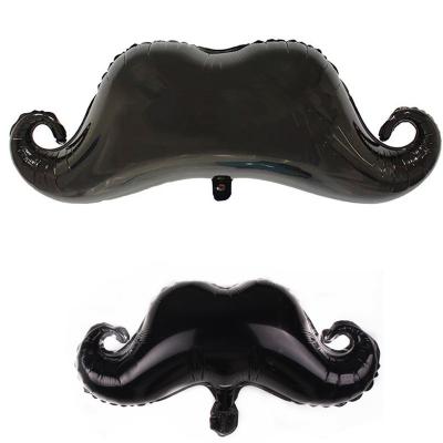 China Funny Fashion Graduation Happy Birthday Balloon Set Toys Balloon Funny Halloween Mustache Balloon for sale