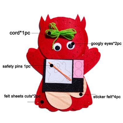 China DIY Halloween fashion arts and crafts felt puppet sewing kits DIY Halloween decoration crafts for sale