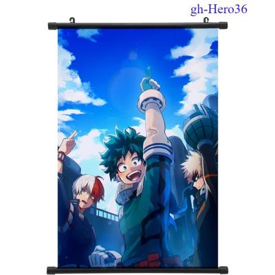 China 37 Style Portable GM 40X60CM Anime My Hero Academia Wallscrolls Cartoon Figures Waterproof Anime Wall Scroll 40*60CM for sale