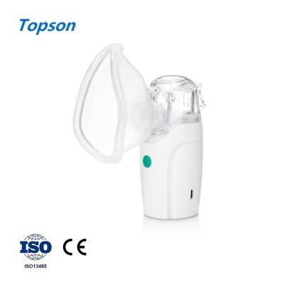 China Two Modes Of Automatic Turn Off By Pediatric Asthma Topson Nebulizer Machine Family Use 5 Or 10 Minutes Medical Rechargeable Mesh Nebulizer for sale