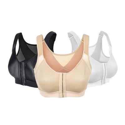 China Breathable custom wholesales new design logo on straps private label women removable yoga sports bra for sale