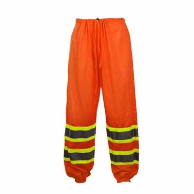 China High Visibility Safety Rain Pants High Vis Dust Proof Waterproof Pants Trousers Fluorescent Reflective Workwear Clothing for sale