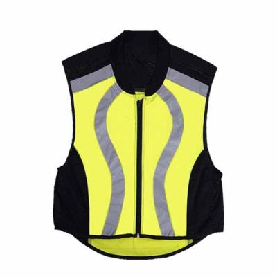 China High Visibility Stretching Vest Hi-fluorescent Reflective Motorcycling Cycling Cheap Breathable Apparel Cycling Jersey Top From China for sale