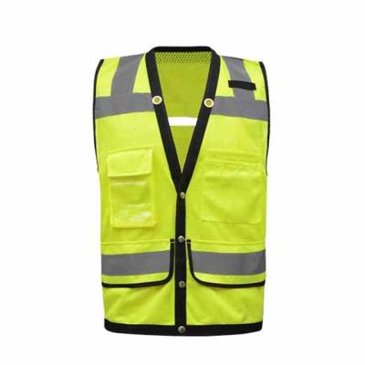 China Wholesale High Visibility High Performance Surveyor Safety Vest Class 3 Reflective Vest With Logo Safety Vest With Pockets for sale