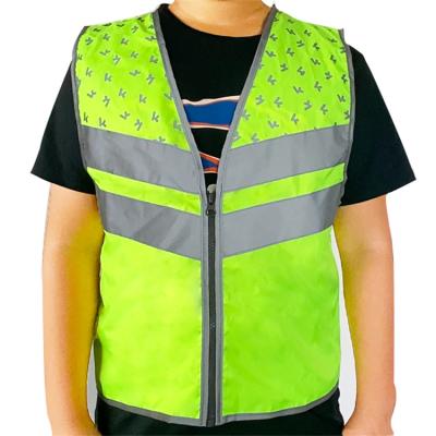 China Cycling Running Vest Jogging Hi Vis Vest Children Safety Reflective Safety High Visibility Vest Safety Vest for sale