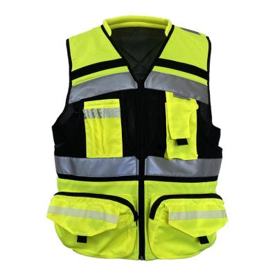 China High strength vest 2021 manufacturer selling color customization 100% polyester reflective warm multi reflective vest for sale