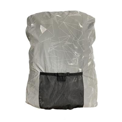 China Good Style Gray Reflective Fabric Waterproof And Outdoor Working 100% Polyester Backpack Reflective Cover for sale